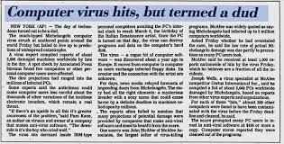 When was the Michelangelo virus created?