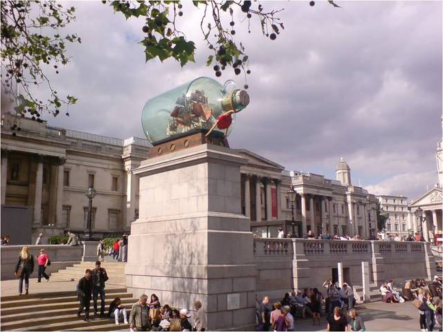 Yinka Shonibare, MBE. Nelson’s Ship in a Bottle, 2010