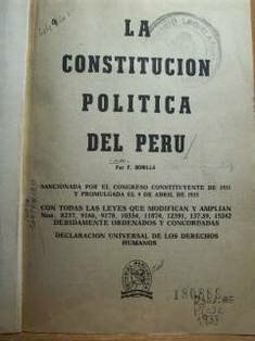 Se proclama la nueva constitución de 1933