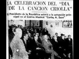 El día de la canción criolla