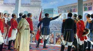 San Martín declara la Independencia del Perú.