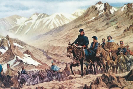 El Ejército cruza los Andes