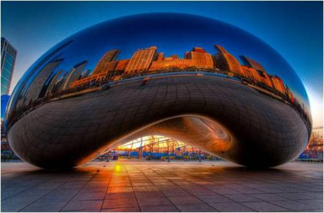 Anish Kapoor. Cloud Gate, 2004