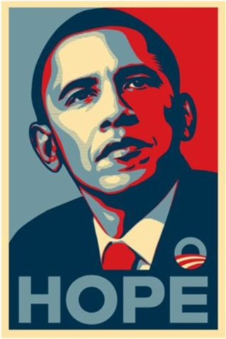 Shepard Fairey. Obama Hope, 2008