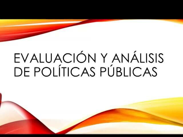 Evaluación y análisis de políticas públicas