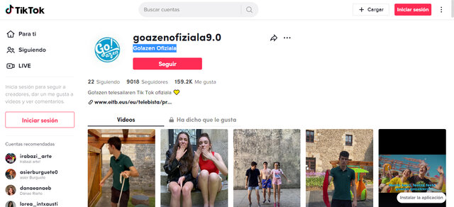 TikTok: Go!azen Ofiziala