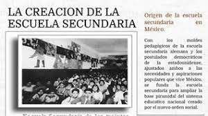 Se crea  la Escuela Secundaria Mexicana