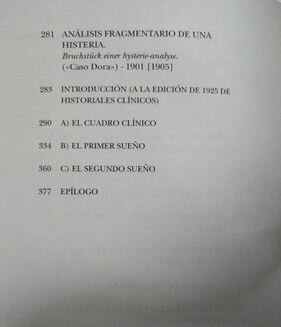 Análisis fragmentario de una histeria (caso Dora)