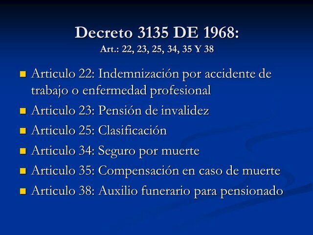 DECRETO 3135 DE 1968
