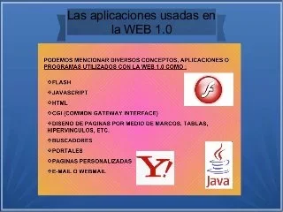 APLICACIONES WEB 1.0