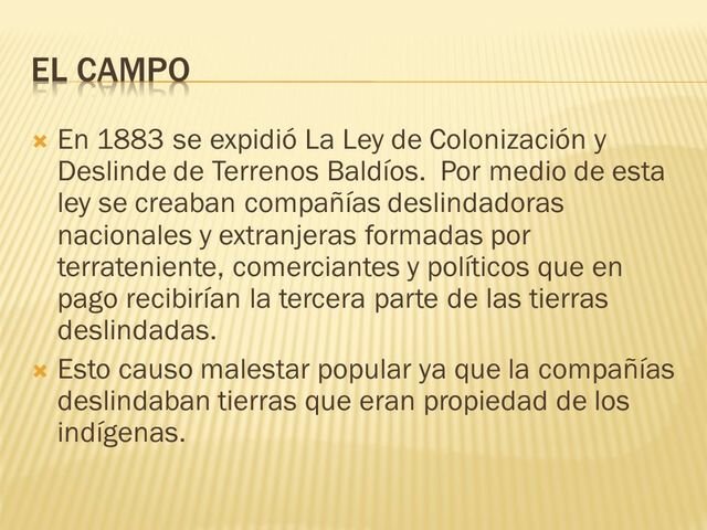 Decretos sobre Colonización y Campañas Deslindadoras del 15 de Diciembre de 1883