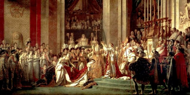 Asiste al sacre de Napoléon