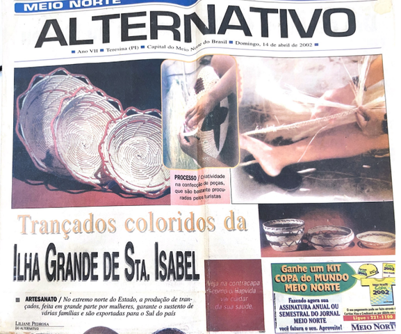 Matéria Trançados Coloridos da Ilha Grande de Santa Isabel