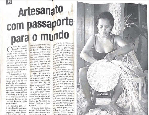 Matéria Artesanato com passaporte para o mundo