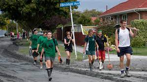 2010 -  Created student army for Christchurch earthquakes.
