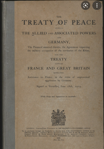 The treaty of versailles