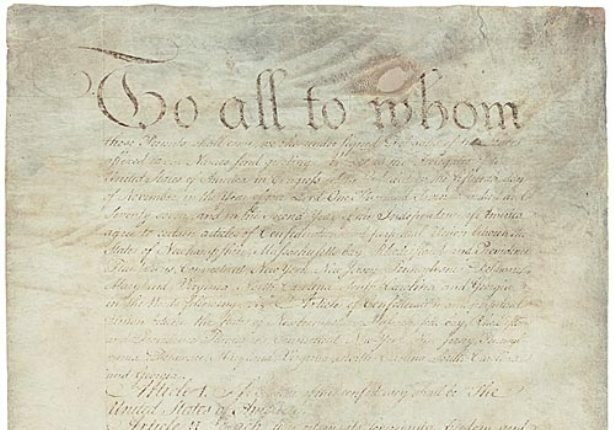 Article of Confederation are Ratified