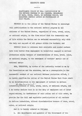 Executive Order 8802