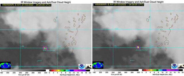 Ash Plume Shown Rising