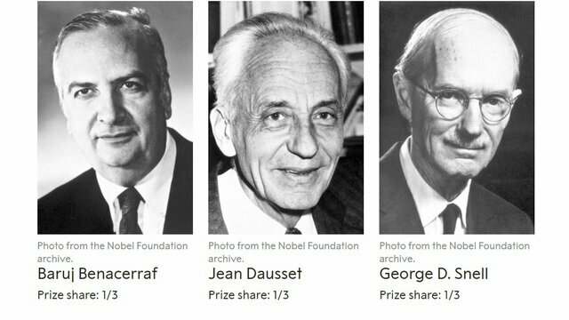 Baruj Benacerraf, George Snell, & Jean Baptiste Dausset