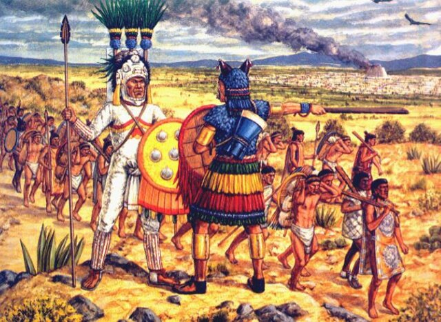 Conquistaron el imperio azteca