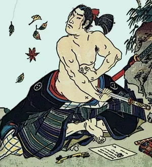 Oda Nobunaga commited seppuku