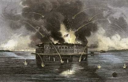 The Firing on fort Sumter