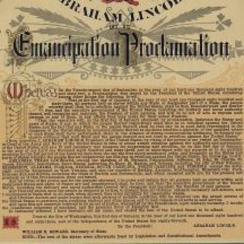 The Emancipation Proclamation