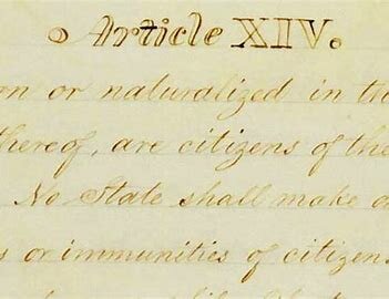 The 14th Amendment is passed