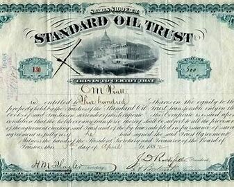 The Organization of Standard Oil Trust is formed