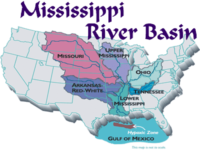 Robert de laSalle claimed the Mississippi river