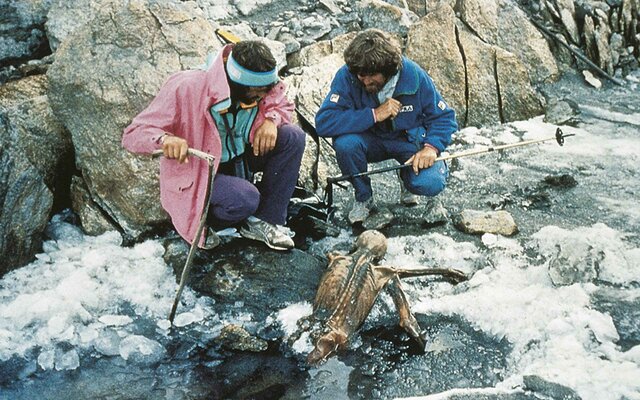 Otzi's body and equipment were discovered in a glacier