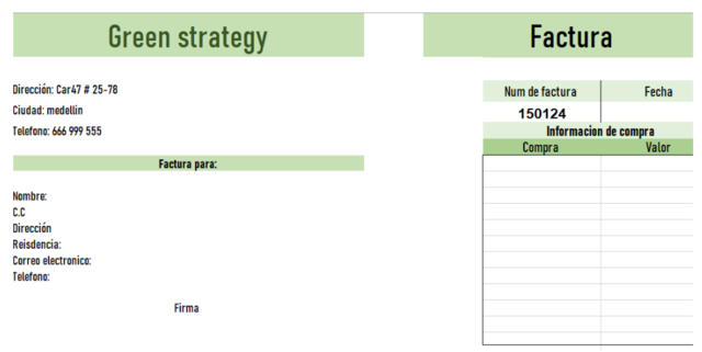 Factura Green Strategy