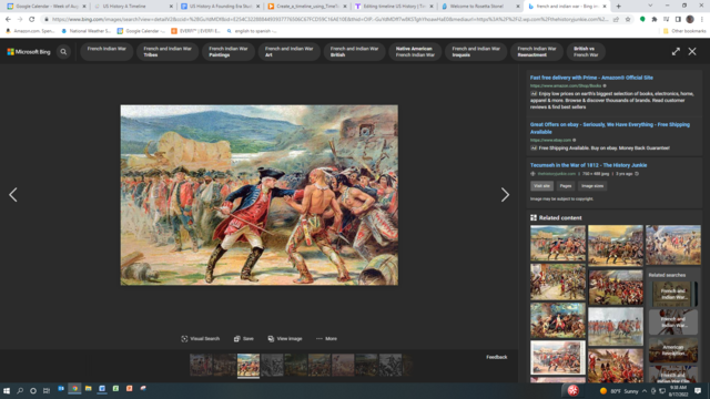 French and Indian war