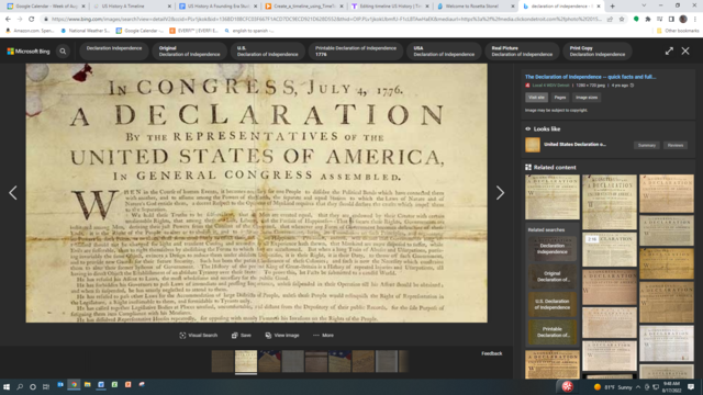 Decloration of Independance