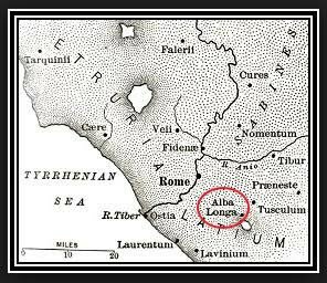 Fundación de la ciudad Alba Longa