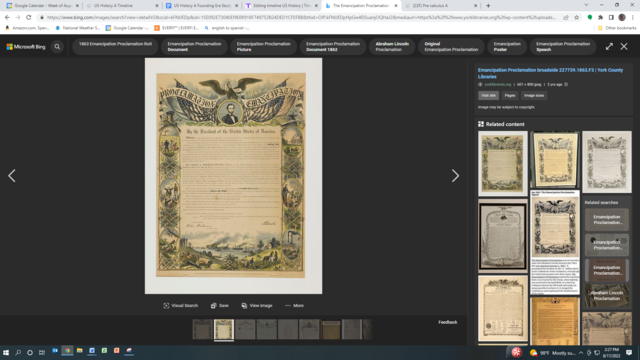 The Emancipation Proclamation