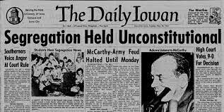 Brown vs. Board of Education https://www.history.com/topics/black-history/brown-v-board-of-education-of-topeka