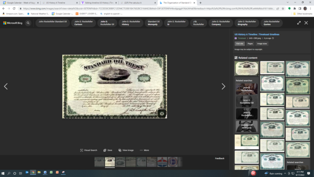 The Organization of Standard Oil Trust