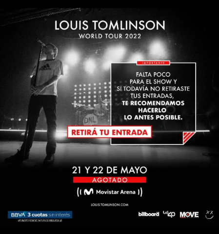 Louis Tomlinson - MOVISTAR ARENA