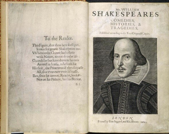 Publication of Shakespeare's First Folio