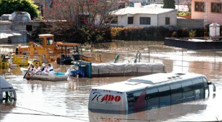 Inundación Chalco, Estado de México. Desbordamiento del río de La Compañía