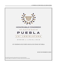 Ley Orgánica del Poder Judicial del Estado de Puebla
