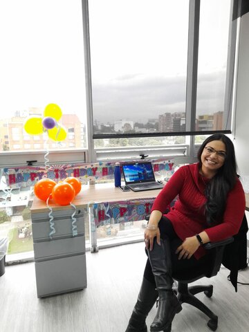 Celebración de Cumpleaños en mi nuevo trabajo