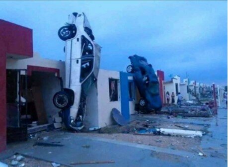 Tornado en Ciudad Acuña