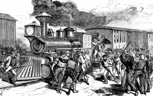 La Gran Huelga Ferroviaria de 1877.