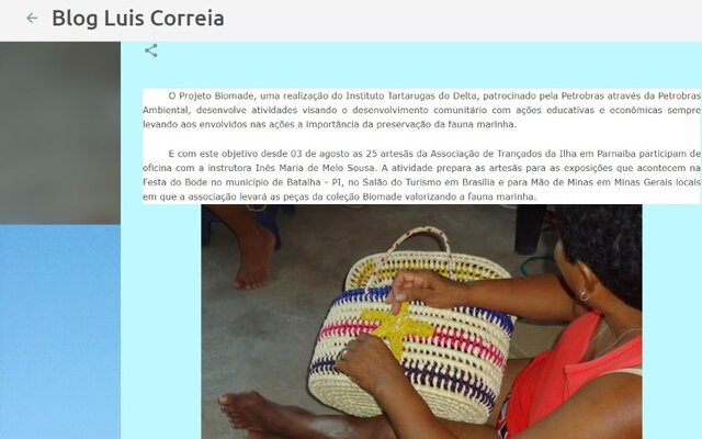 Reportagem Coleção BIOMADE