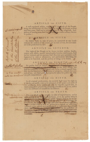 Bills of Rights adopted