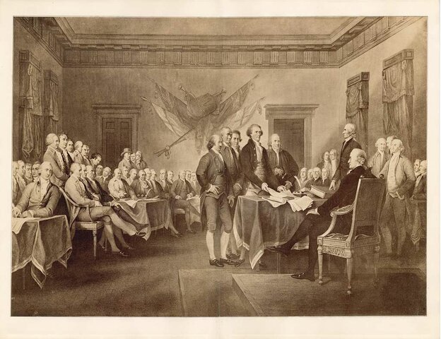Continental Congress Adopts The Declaration of independence