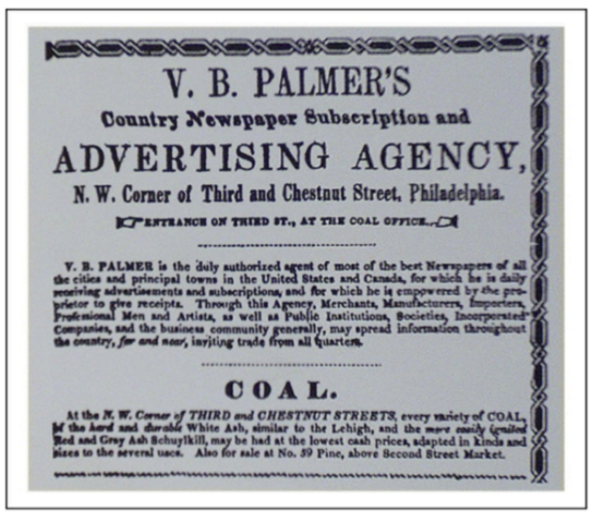 El primer agente de publicidad en Estados Unidos